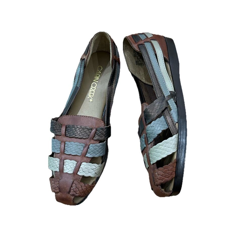 Woven Fisherman Flats 9.5 Coastal Cottagecore Quiet Luxury Earth Tone Shoes -
